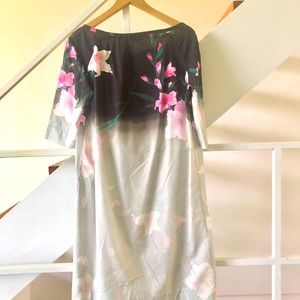 Dries Van Noten Bardot Neckline Cotton Dress Floral